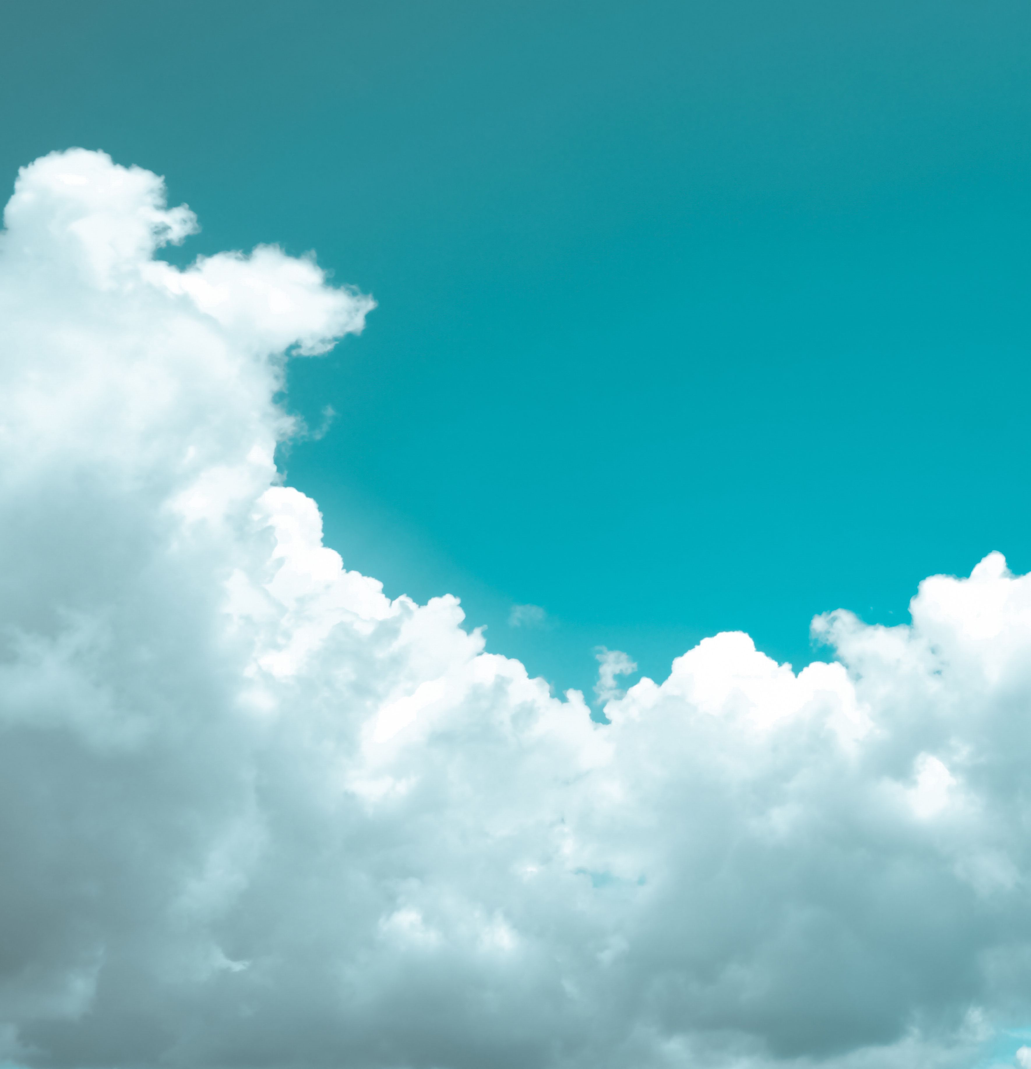 fluffy clouds