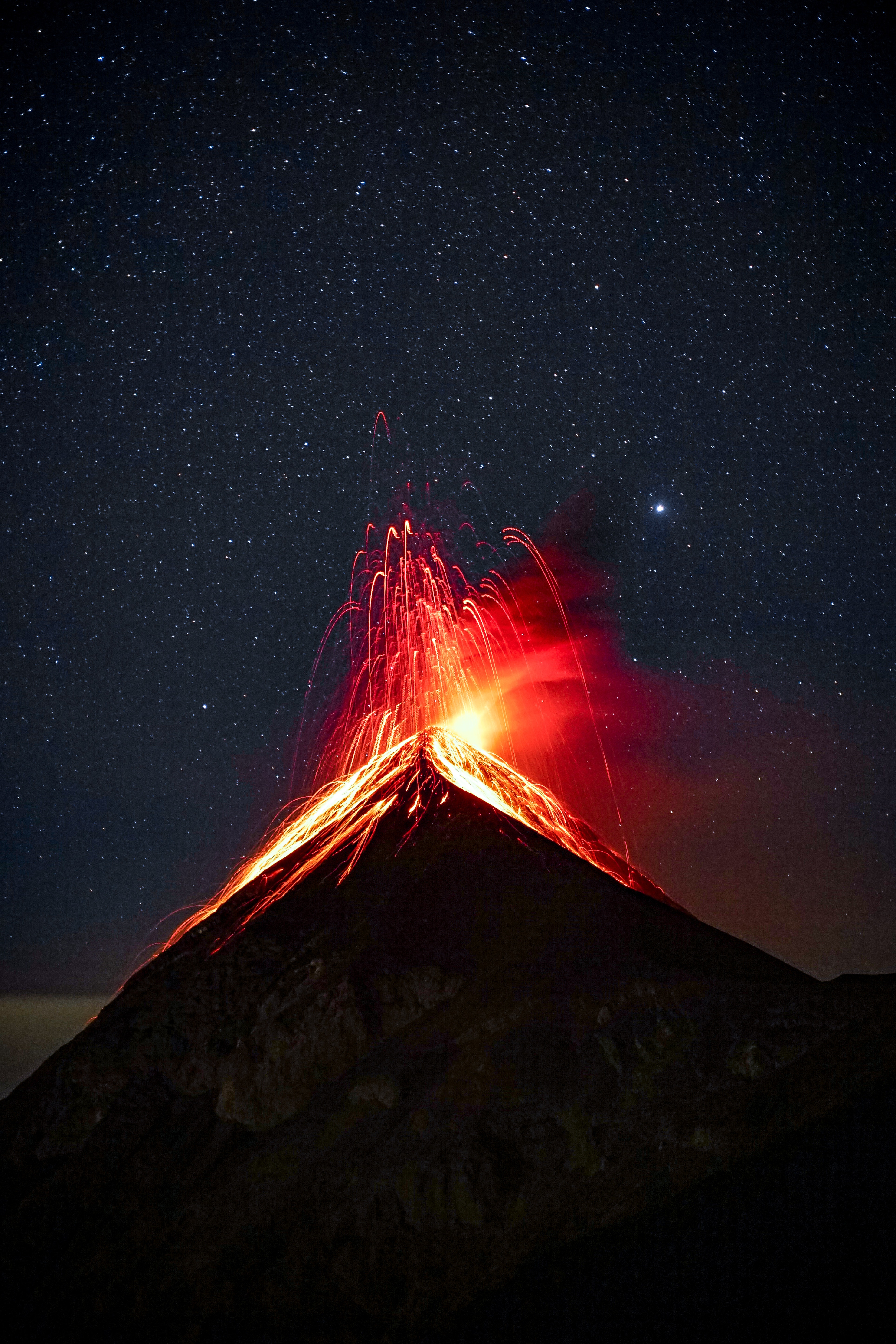 splitting volcanoes
