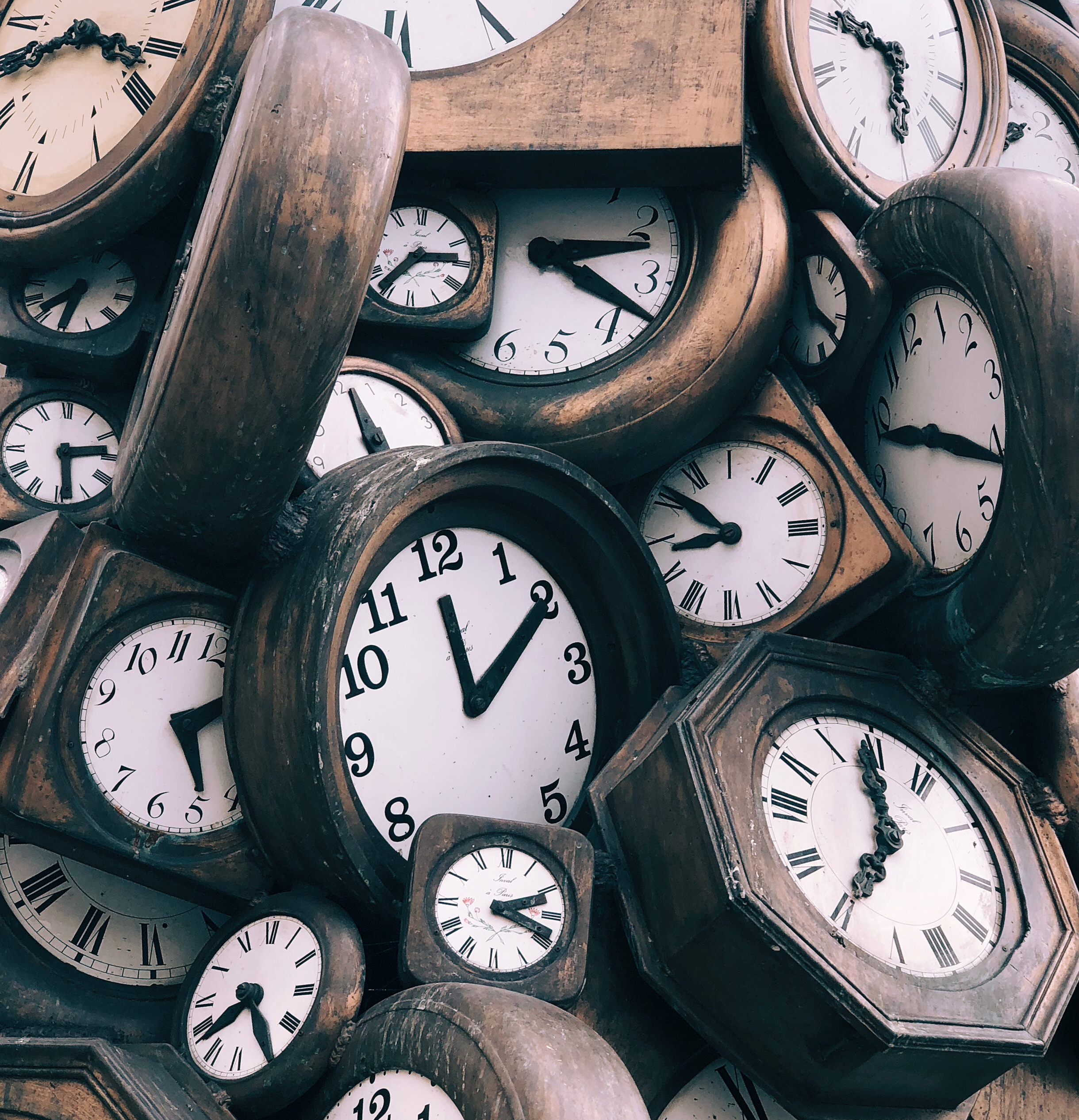 image of clocks