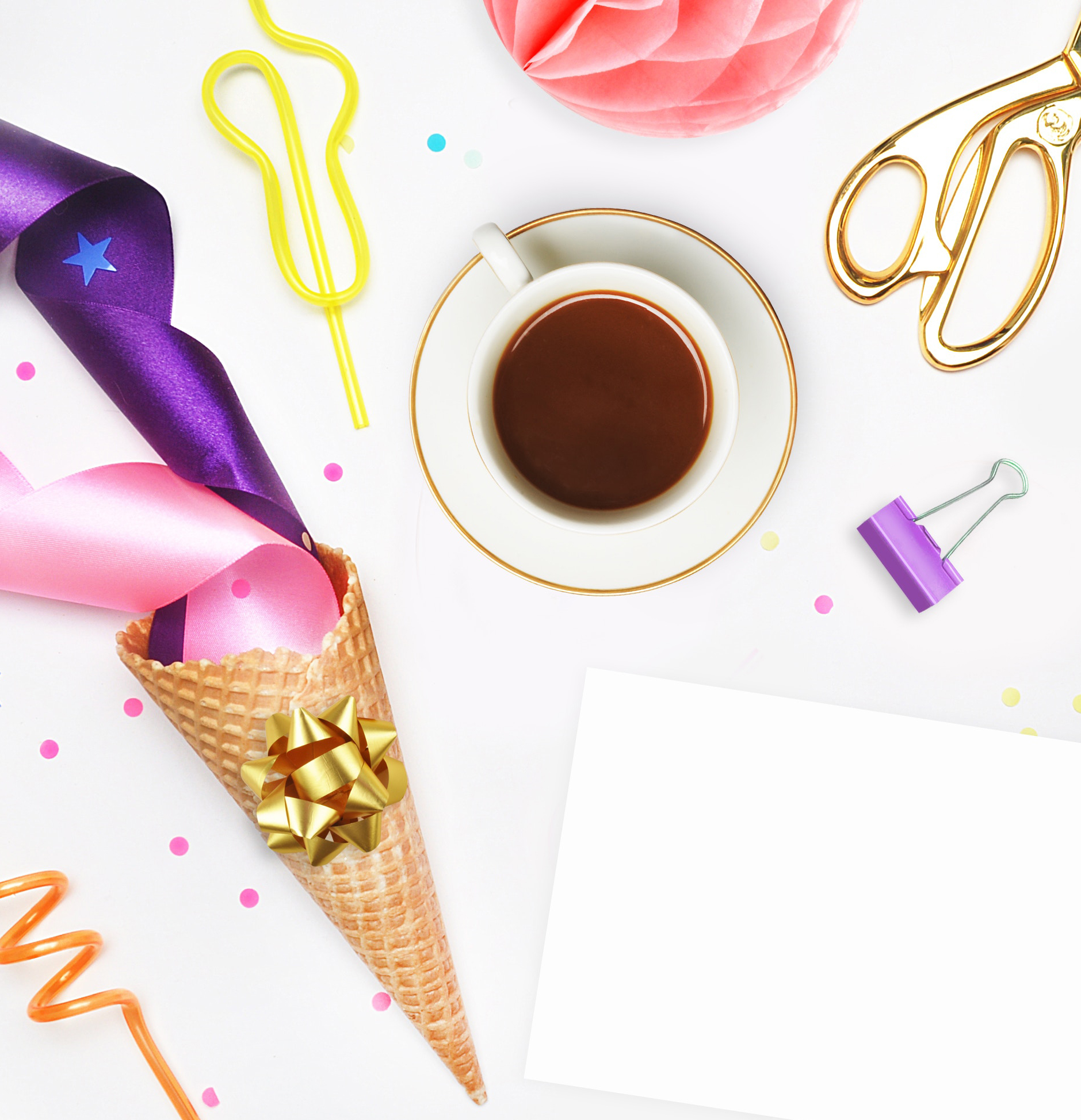 Image of crafty party supplies.