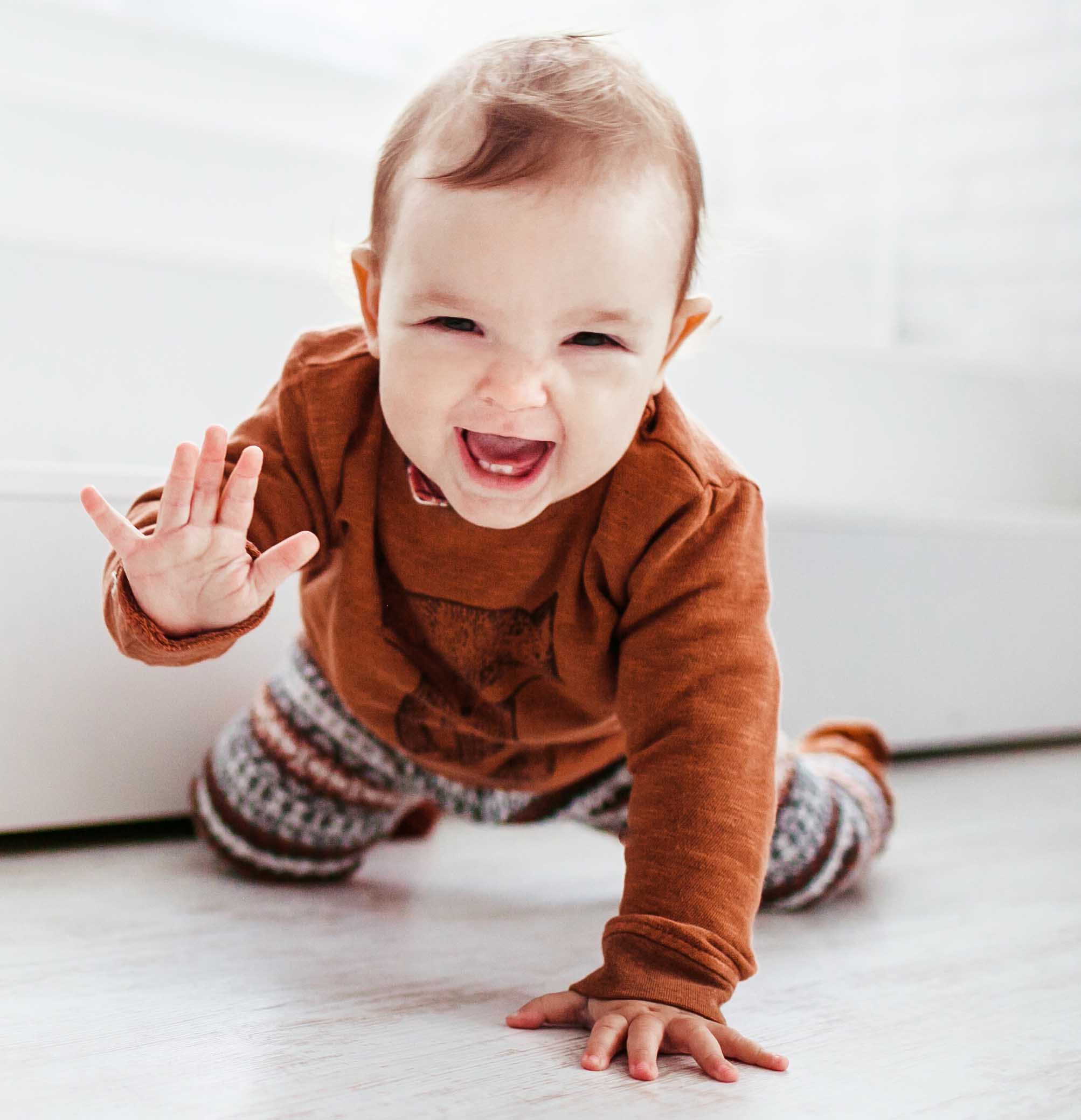 Image of baby crawling