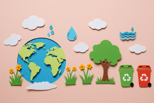 earth and recycling graphics