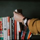 books on shelf