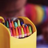 Image of a box of crayons