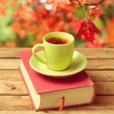 Book and tea