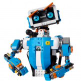 lego robot with human-like torso head and arms