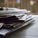 stack of newspapers