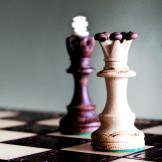 chess pieces on a board