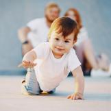 child crawling