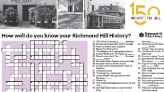 richmond hill 150 crossword puzzle