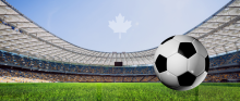 soccer ball on field